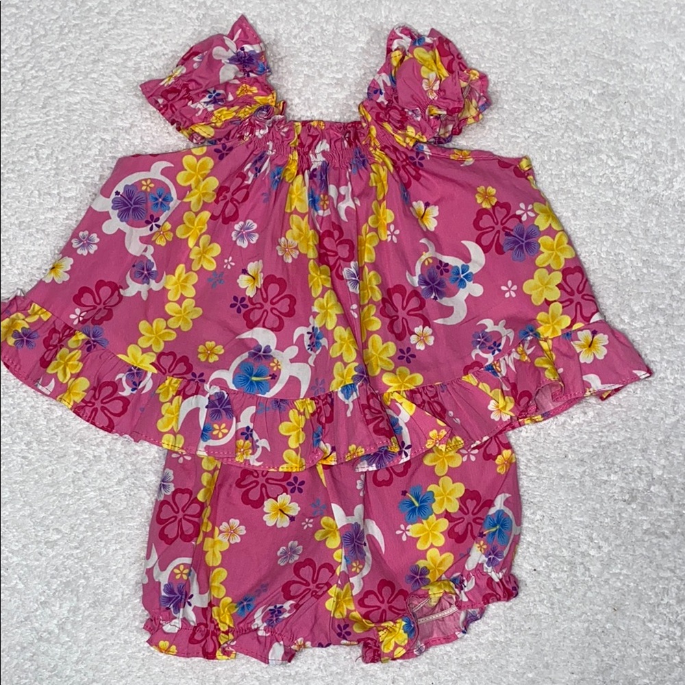 RJC Hawaii cotton sea turtle hibiscus summer set 6m